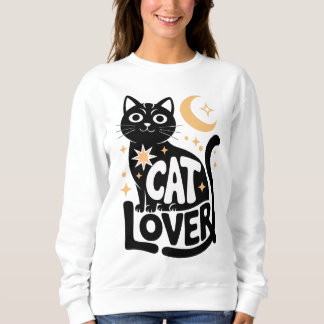 Celestial Magi Svart Katt Älskare Design T Shirt