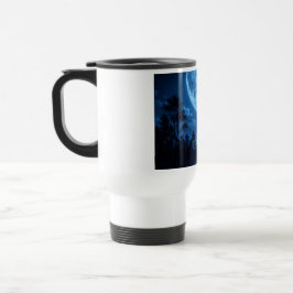 Celestial månbelyst skogsreflektion Estetik Resemugg