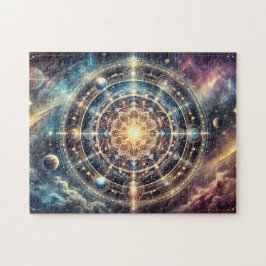 Celestial Mandala Galactic Harmony Meditation Gift Pussel