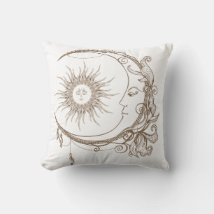 Celestial Måne design Kudde