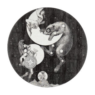 Celestial Måne Himlar Universe God Nattbelysning