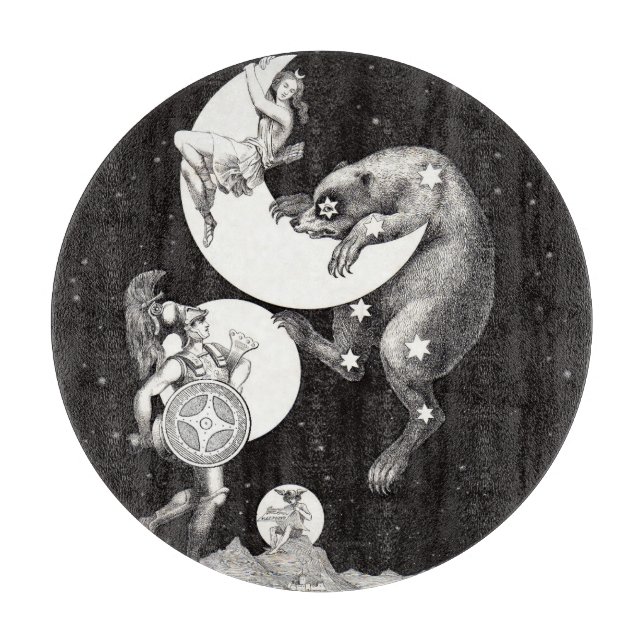 Celestial Måne Himlar Universe God Nattbelysning (Framsidan)