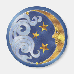 Celestial Måne och Stars Magnet