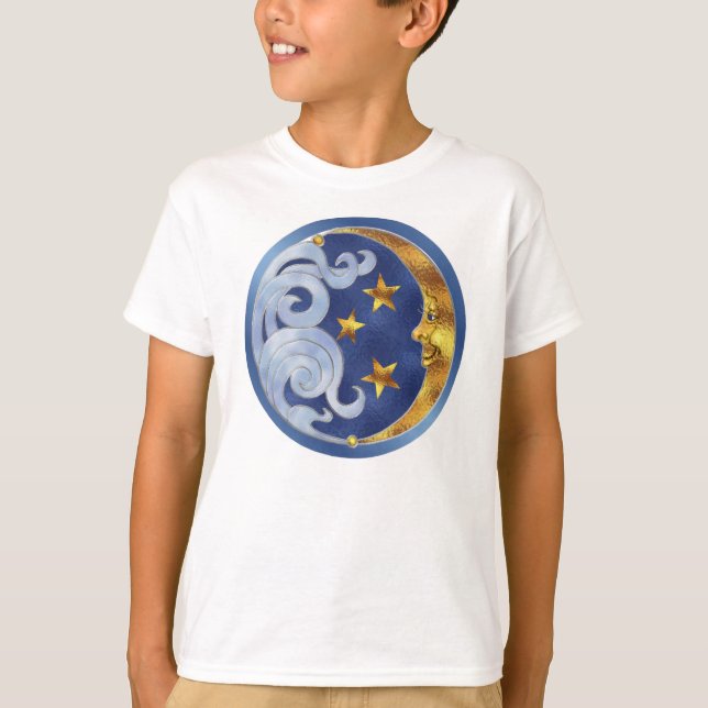 Celestial Måne och Stars Tee (Framsida)