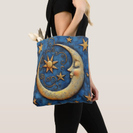 Celestial Måne och Stars Tygkasse