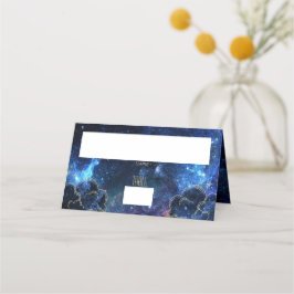 Celestial Måne Phase Galaxy Placecard Placeringskort