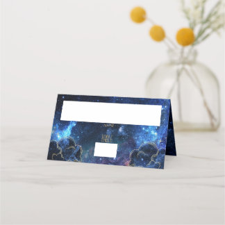 Celestial Måne Phase Galaxy Placecard Placeringskort