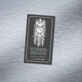 Celestial Måne Phases Mystical Esoteric Andlig Magnetiska Visitkort