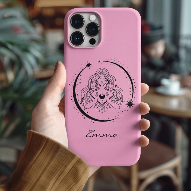 Celestial måne-stjärnor,boho,elegant astronomi,ros (Skapare uppladdad)