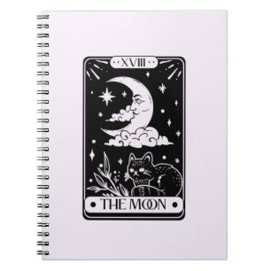 Celestial Måne Tarot Card Anteckningsbok