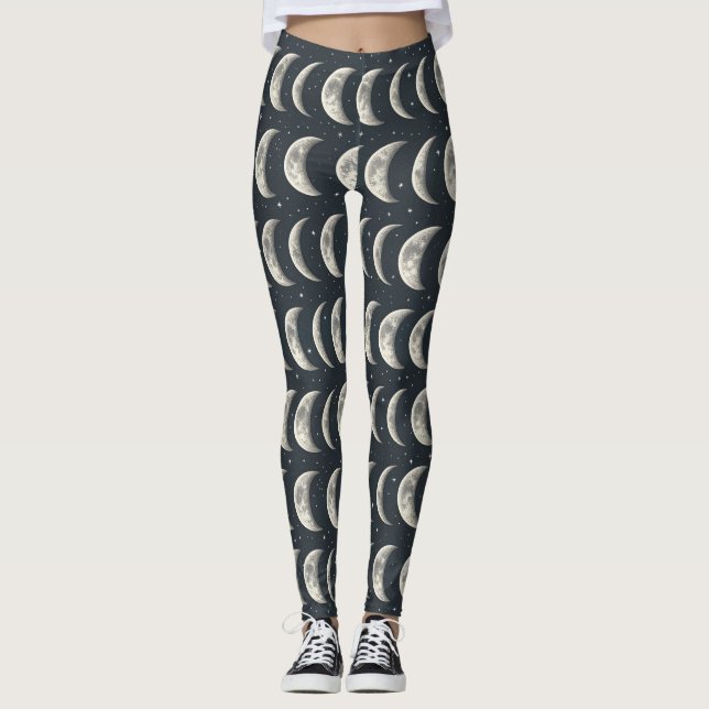 Celestial månfas (2) leggings (Framsida)