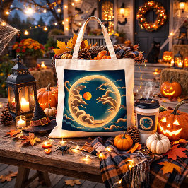 Celestial månvåg Estetik, Mystic Ocean Moon Tygkasse