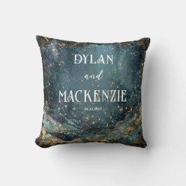 Celestial Marble Galaxy Bröllop Kudde