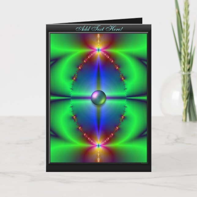 Celestial Masquerahälsningskortsmall Kort (Framsida)