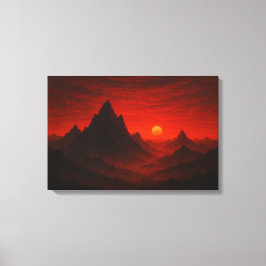 Celestial Meadow Nightscape Canvastryck