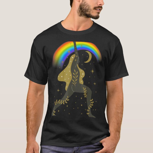 Celestial Meditation Yoga T Shirt (Framsida)