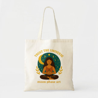 Celestial Mindfulness Måne Tote Bag Tygkasse