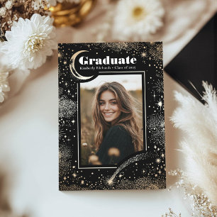 Celestial Modern Black Student Photo Studenten Meddelande