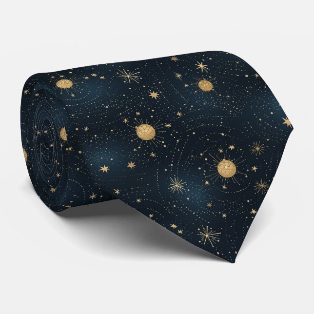 Celestial Monogram Necktie Slips (Rullad)