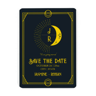 Celestial monogram tarotgot utom datum magnet