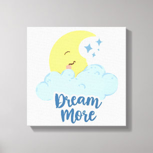 Celestial Moon and Stars Motivation Canvastryck