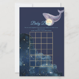 Celestial Moon Baby Bingo Spelkort | Val och måne