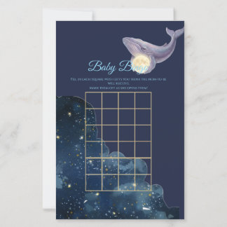 Celestial Moon Baby Bingo Spelkort | Val och måne