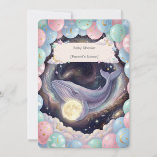 Celestial Moon Baby Shower Invitation Inbjudningar