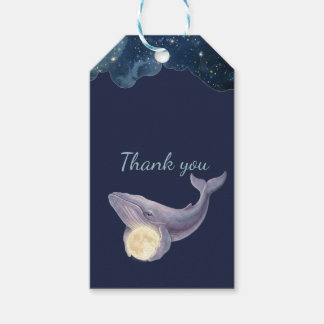 Celestial Moon Baby Shower Present Förpackning | V Presentetikett