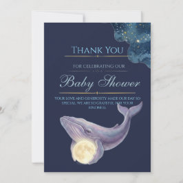 Celestial Moon Baby Shower Tackkort | Val Tack Kort
