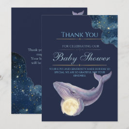 Celestial Moon Baby Shower Tackkort | Val Tack Kort