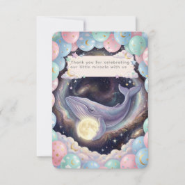 Celestial Moon Baby Shower Thank You Card