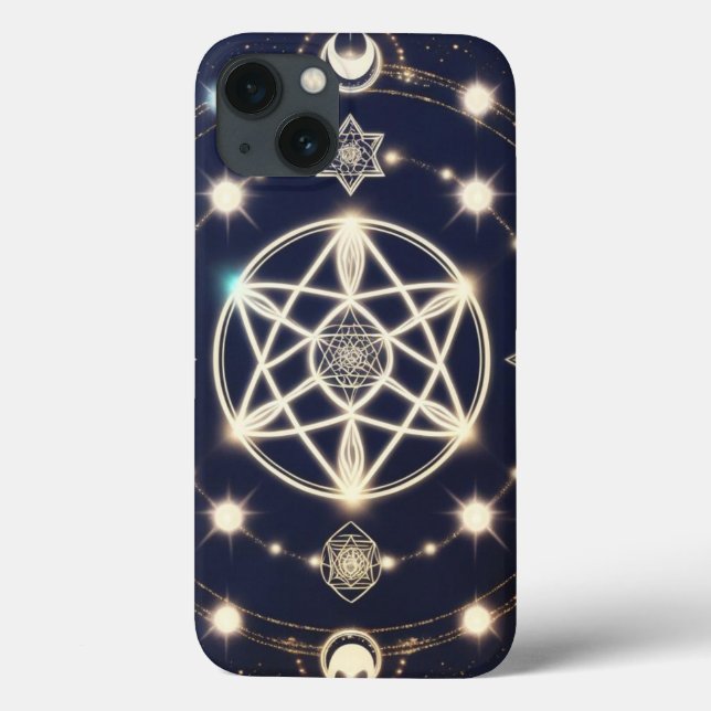 Celestial Moon Cycle Mandala – Sakral geometri (Baksida)