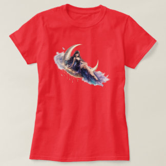 Celestial Moon Goddess Dam-T-Shirt | Fantasy A T Shirt