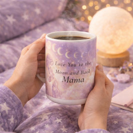 Celestial Moon Mama Mug, Love You to the Moon Mom  Kaffemugg