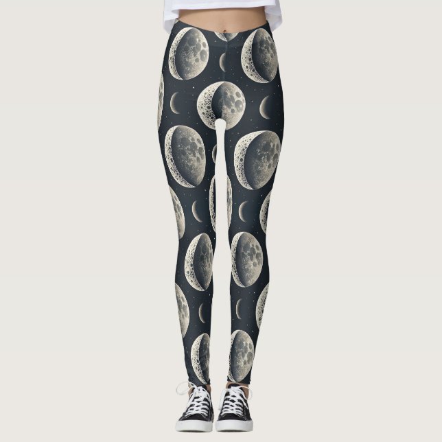 Celestial Moon Phase (1) Leggings (Framsida)