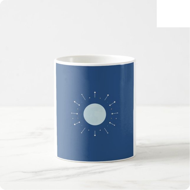 Celestial Moon Phase Mugg - Teal & Violet (Skapare uppladdad)
