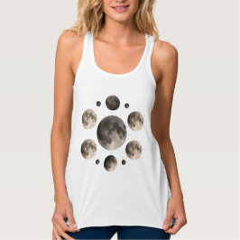 Celestial Moon Phases Mandala Astronomy Art Linne Med Racerback