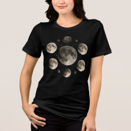 Celestial Moon Phases Mandala Astronomy Art T Shirt
