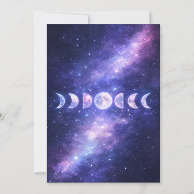 Celestial Moon Phases Mother’s Day Card  Julkort (Framsida)