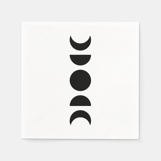 Celestial Moon Phases Pappersservett (Framsidan)