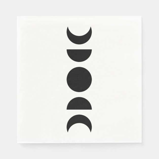 Celestial Moon Phases Pappersservett (Framsidan)