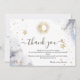 Celestial Moon,Stars Baby ShowerTack Tack Kort