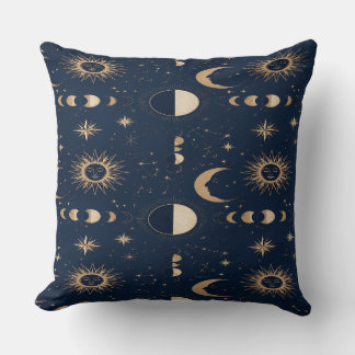 Celestial Moon Stars Pillow Kudde