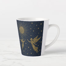 Celestial Moon & Sun Latte Mug – Mystical Night Sk