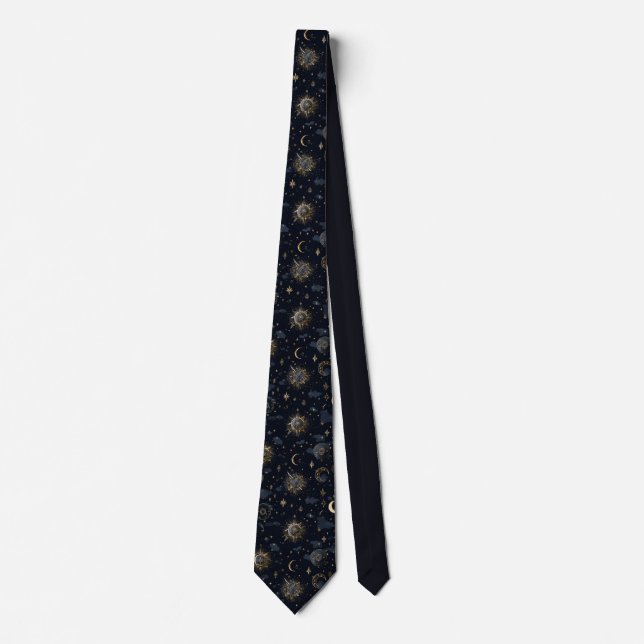 Celestial Moons & Stars Gold/Navy Slips (Framsida)