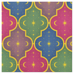 Celestial Moroccan Tile (stor ) Tyg