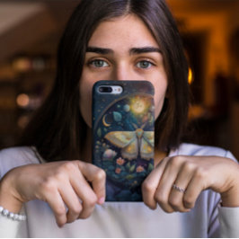 Celestial Moth and Full Moon – Enchanted Night