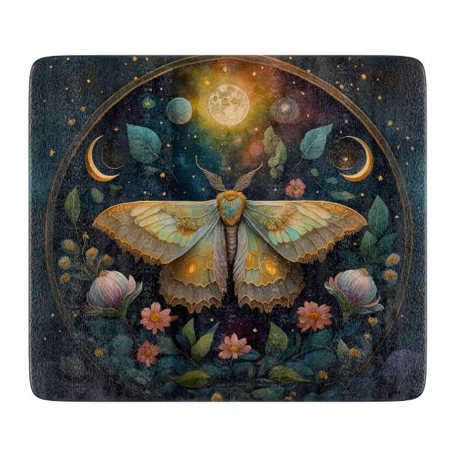 Celestial Moth and Moon Phases – Enchanted Night (Framsidan)