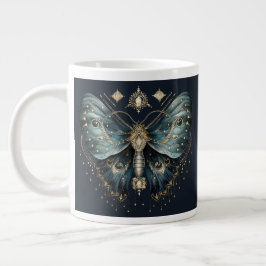 Celestial Moth Dark Aesthetic Coffee Mug Jumbo Mugg